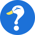 The Mallard logo: a question-mark-shaped duck head in a circle